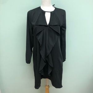 BCBGMaxazria Women’s Black Formal Ruffle Dress | Size Small